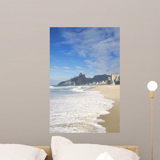 Rio de Janeiro Ipanema Beach Two Brothers Mountain Brazil 