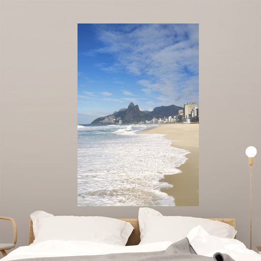 Rio de Janeiro Ipanema Beach Two Brothers Mountain Brazil 