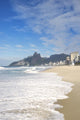 Rio de Janeiro Ipanema Beach Two Brothers Mountain Brazil 