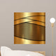 Vector metallic gold cell decorative background 