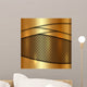 Vector metallic gold cell decorative background 
