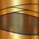 Vector metallic gold cell decorative background 
