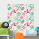 Seamless Floral Pattern Wall Decal Design 8