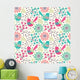 Seamless Floral Pattern Wall Decal Design 8