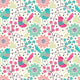 Seamless Floral Pattern Wall Decal Design 8