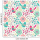 Seamless Floral Pattern Wall Decal Design 8
