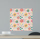 Seamless Floral Pattern Wall Decal Design 7