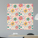 Seamless Floral Pattern Wall Decal Design 7