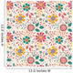 Seamless Floral Pattern Wall Decal Design 7