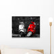 This is two motorcycles in the city. Wall Mural