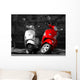 This is two motorcycles in the city. Wall Mural