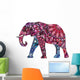 Pink Elephant Wall Decal