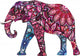 Pink Elephant Wall Decal