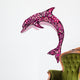 Pink dolphin Wall Decal