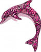 Pink dolphin Wall Decal