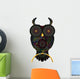 Black Mandala Owl Wall Decal