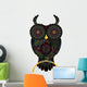 Black Mandala Owl Wall Decal