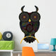 Black Mandala Owl Wall Decal