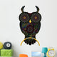 Black Mandala Owl Wall Decal