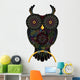 Black Mandala Owl Wall Decal