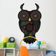 Black Mandala Owl Wall Decal