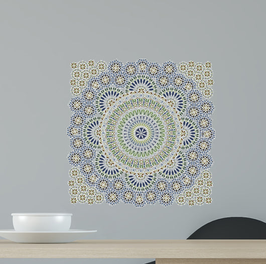 Seamless Pattern in Mosaic Ethnic Style. 