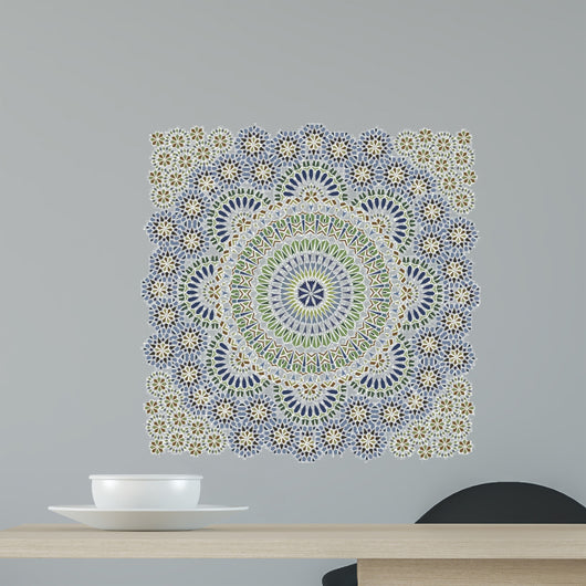 Seamless Pattern in Mosaic Ethnic Style. 