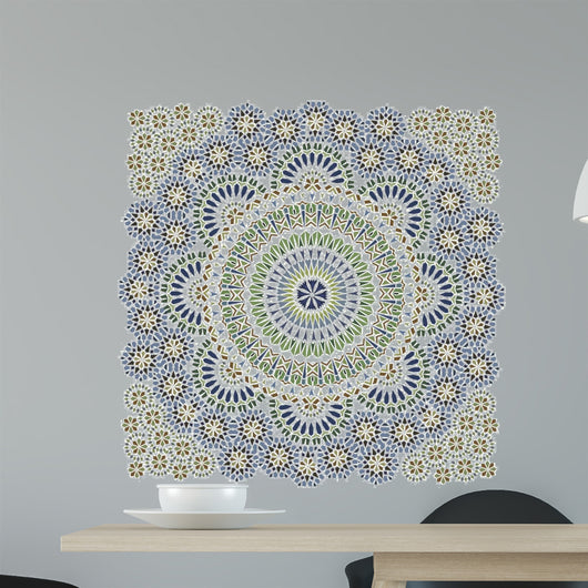 Seamless Pattern in Mosaic Ethnic Style. 