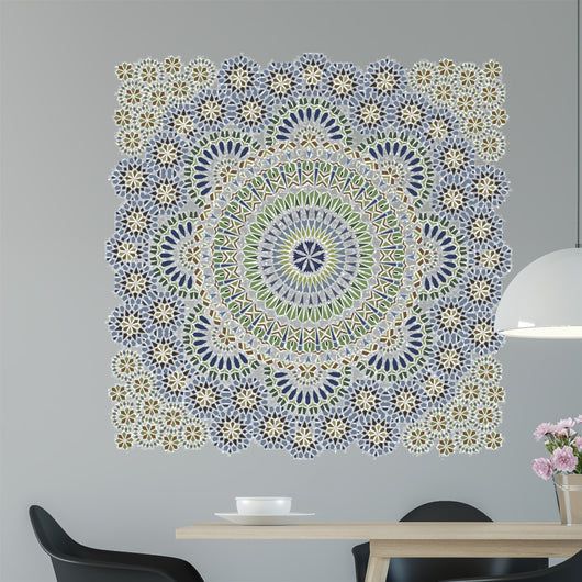 Seamless Pattern in Mosaic Ethnic Style. 