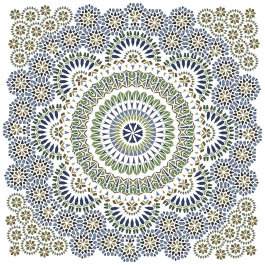Seamless Pattern in Mosaic Ethnic Style. 