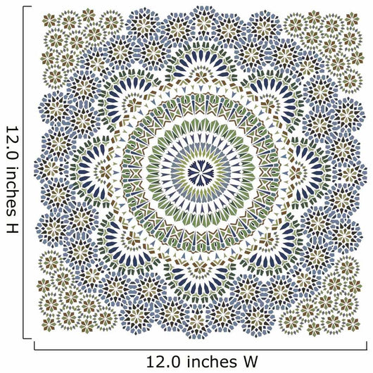Seamless Pattern in Mosaic Ethnic Style. 