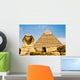 Egyptian Sphinx Guarding Pharaohs Pyramid Wall Mural