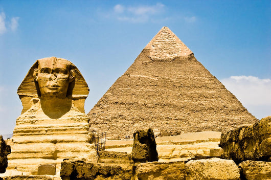 Egyptian Sphinx Guarding Pharaohs Pyramid Wall Mural