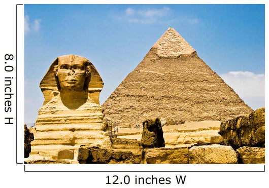 Egyptian Sphinx Guarding Pharaohs Pyramid Wall Mural