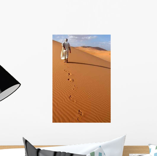 Lonely Berber Man Going Wall Decal