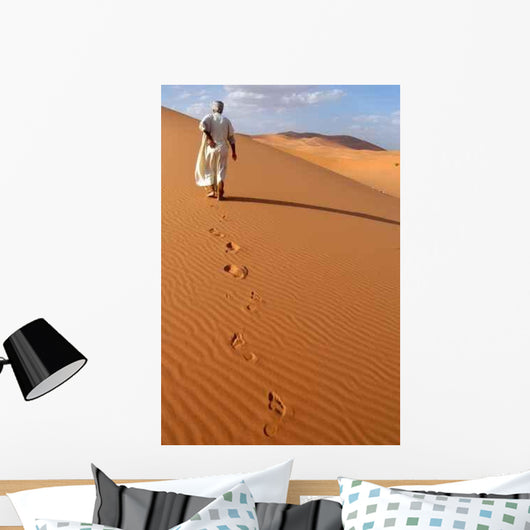 Lonely Berber Man Going Wall Decal
