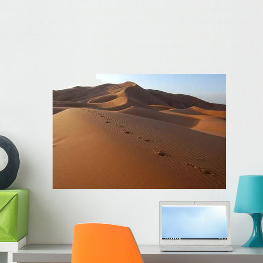 Human Footsteps Sand Sahara Wall Decal