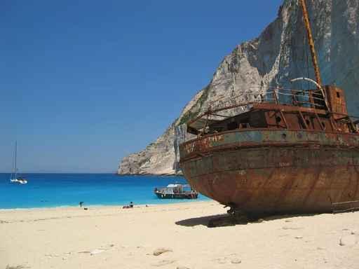 Famous Shipwreck Zakynthos Greece Wall Decal