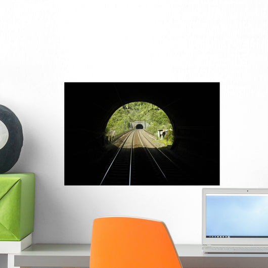 rail tunnel Wall Mural