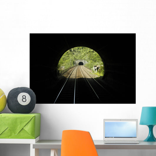 rail tunnel Wall Mural