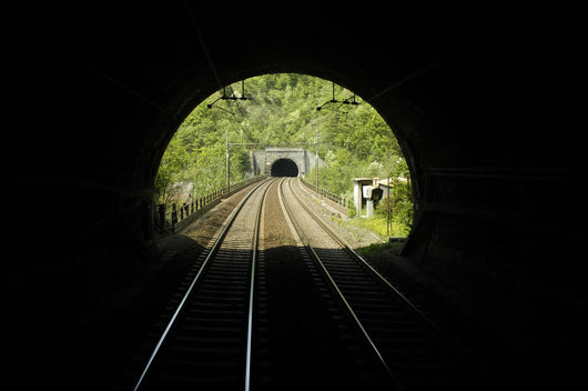 rail tunnel Wall Mural