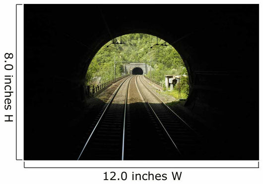 rail tunnel Wall Mural