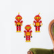 collection robots in action - vector illustration Wall Decal