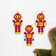 collection robots in action - vector illustration Wall Decal