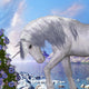 Unicorn and Blue Bell Flowers 