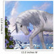 Unicorn and Blue Bell Flowers 