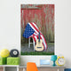 guitar with American flag 