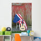 guitar with American flag 