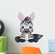 cute baby zebra Wall Decal
