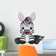 cute baby zebra Wall Decal